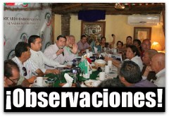 w senador ricardo barroso con la prensa de la paz
