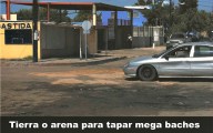 w - 1 tierra para tapar baches en la paz