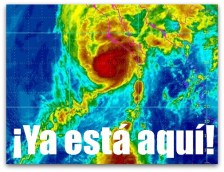 w - huracan paul ultima foto de hoy en la mañana