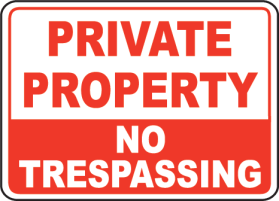 2 - 1 propiedad privada no trespassing