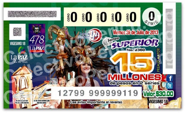 2 - 1 billete de loteria