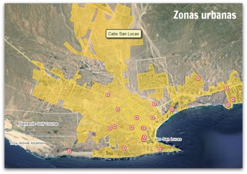 2 - 1 zona urbana cabo san lucas mapa