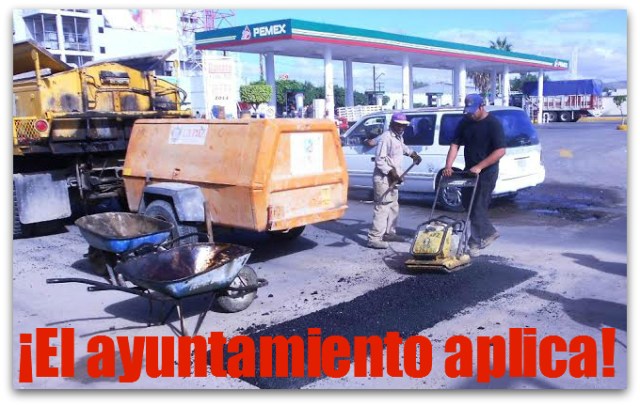 2 - 1 bacheo en la paz va en serio