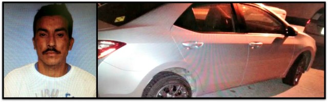 DETENIDO VEHICULO ROBADO EN SINALOA