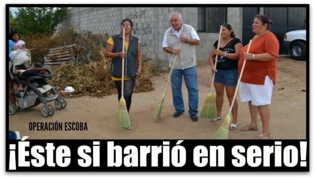 PEPE HEVIA CON LA ESCOBA NO POSO PORQUE ESTE SI BARRIO 8 CUADRAS EL SOLO
