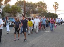 marcha por la paz en la paz bcs