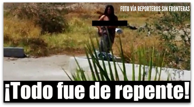 1 MUJER DESNUDA AEROPUERTO DE LA PAZ