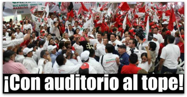1 al auditorio lo lleno valdivia porque tiene poder de convocatoria ok