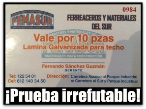 1 vales de laminas evidencia que presentó el pri