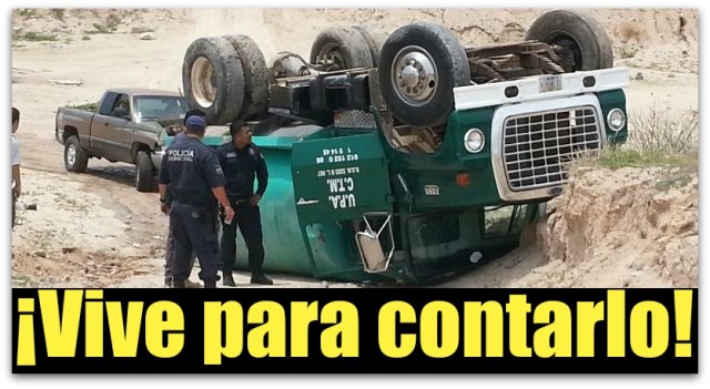 1 a volcadura pipa en la paz