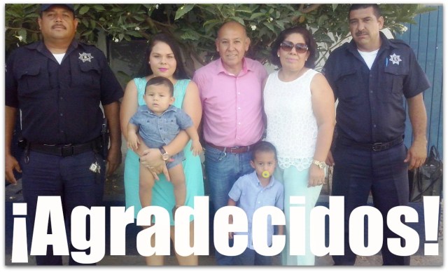 Agradecida familia con agentes de Seguridad Pública_ su hija a punto de dar a luz, fue rescatada por los uniformados