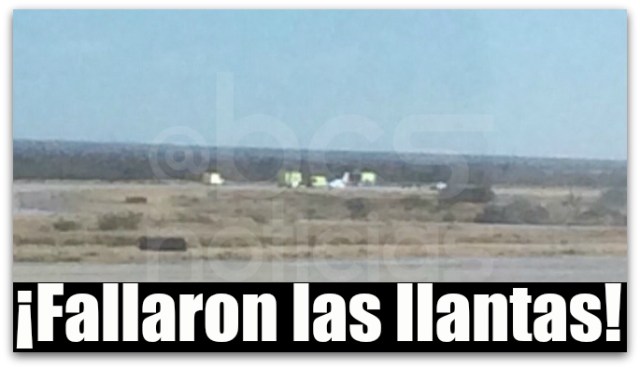 0 A A A AEROPUERTO DE LA PAZ ATERRIZAJE DE EMERGENCIA